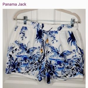 ISO Size Large Panama Jack Women's Blue White Shorts (In Search Of) * DO NOT BUY
